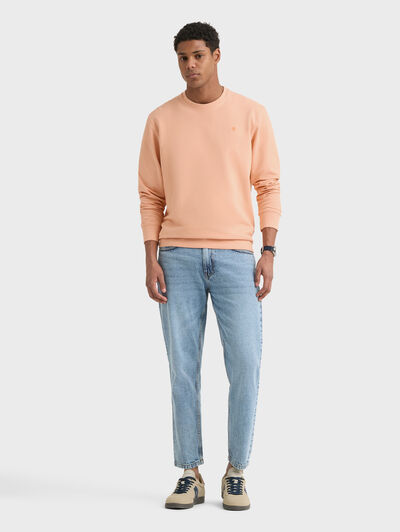 SUDADERA BASIC FANCY SALM&Oacute;N