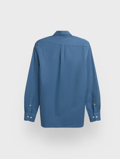 CAMISA POPELIN DYE AZUL