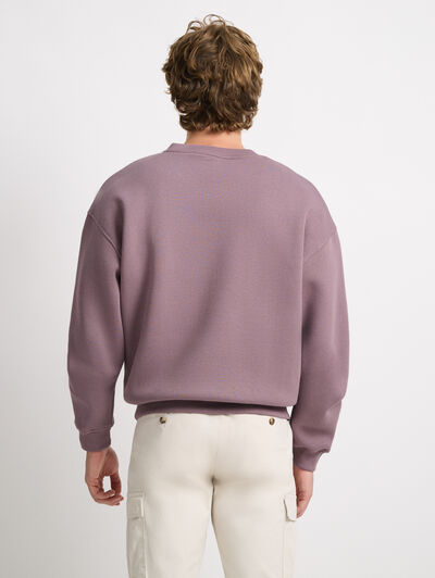 SUDADERA BASICA OVERSIZE ROSA