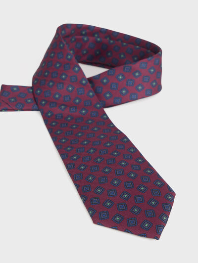 CORBATA PRINTED BURDEOS