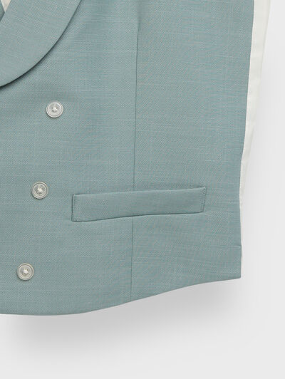 CHALECO PANAMA VERDE AGUA