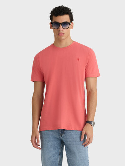 CAMISETA MELANGE CORAL