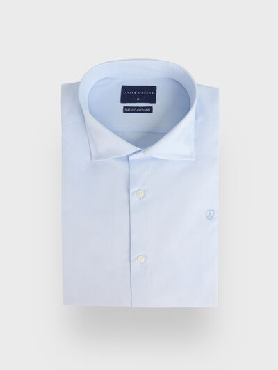 CAMISA MISTER HERRINGBONE CELESTE