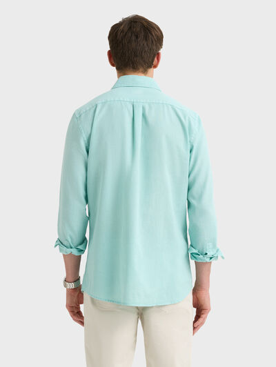 CAMISA LINO GD VERDE AGUA
