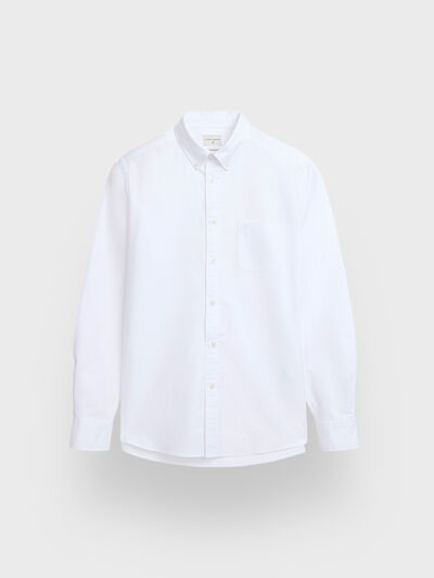 CAMISA OXFORD POCKET DYE BLANCO