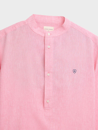POLERA LINO MAO CORAL