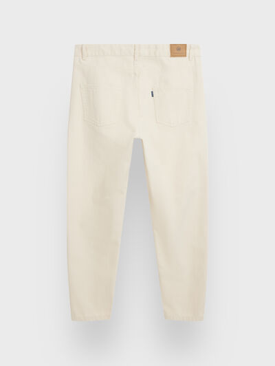 DENIM RELAXED FIT BEIGE