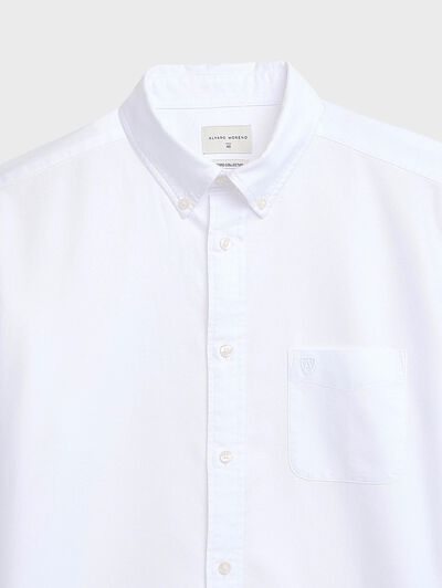 CAMISA OXFORD POCKET DYE BLANCO