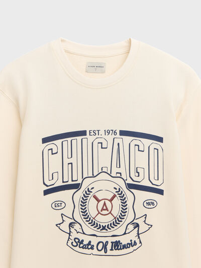 SUDADERA CHICAGO BEIGE