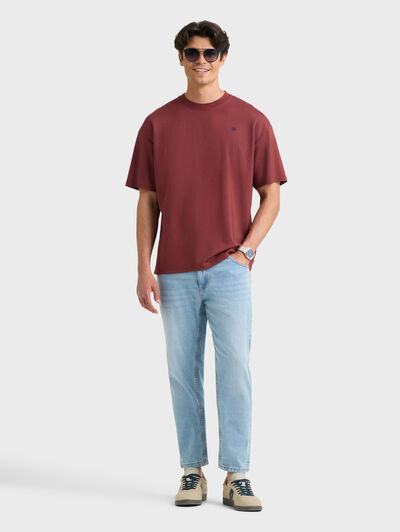 CAMISETA MODAL BURDEOS