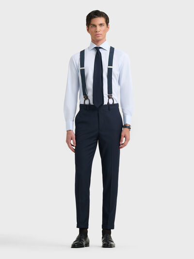 PANTALON TWILL CRUZADO AZUL MARINO