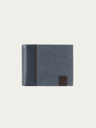 CARTERA CANVAS AZUL MARINO