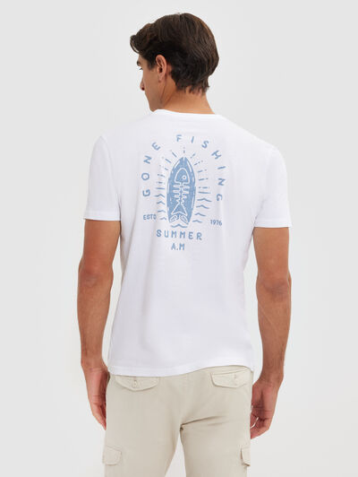CAMISETA FISHING BLANCO