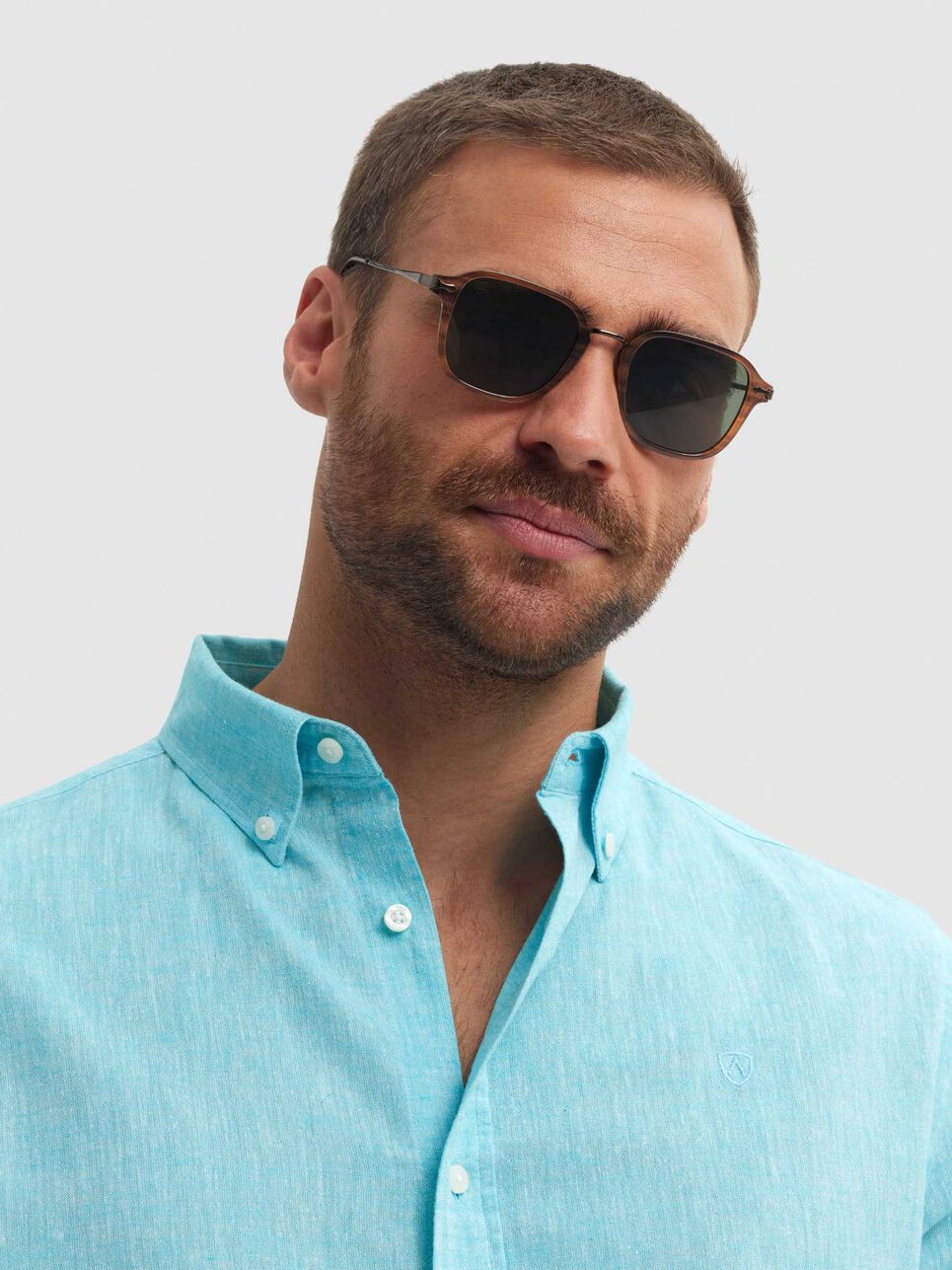 CAMISA LINO C. BOTON