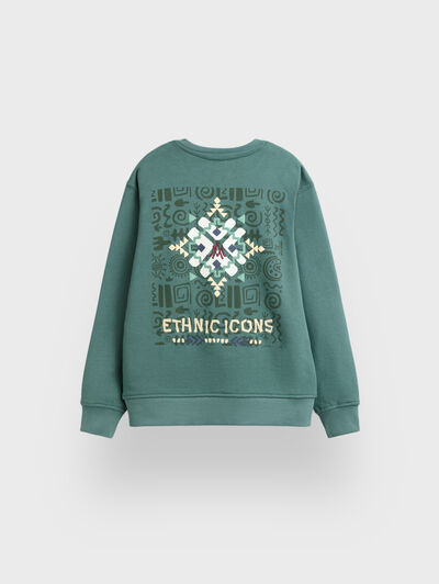 SUDADERA ETHNIC KIDS VERDE
