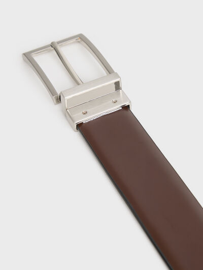 CINTURON REVERSIBLE SKIN NEGRO