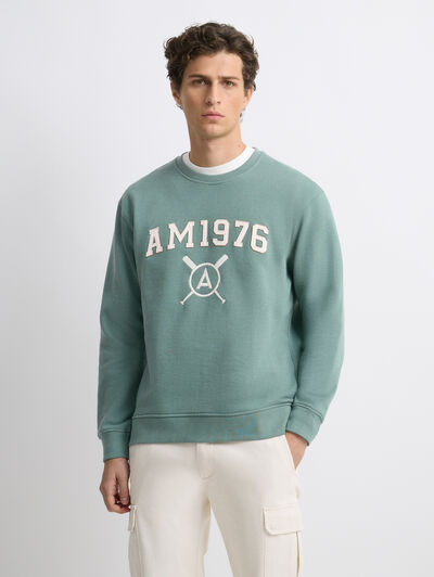 SUDADERA PATCH VERDE