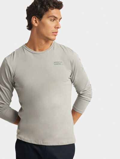 CAMISETA CAMPING M/L GRIS