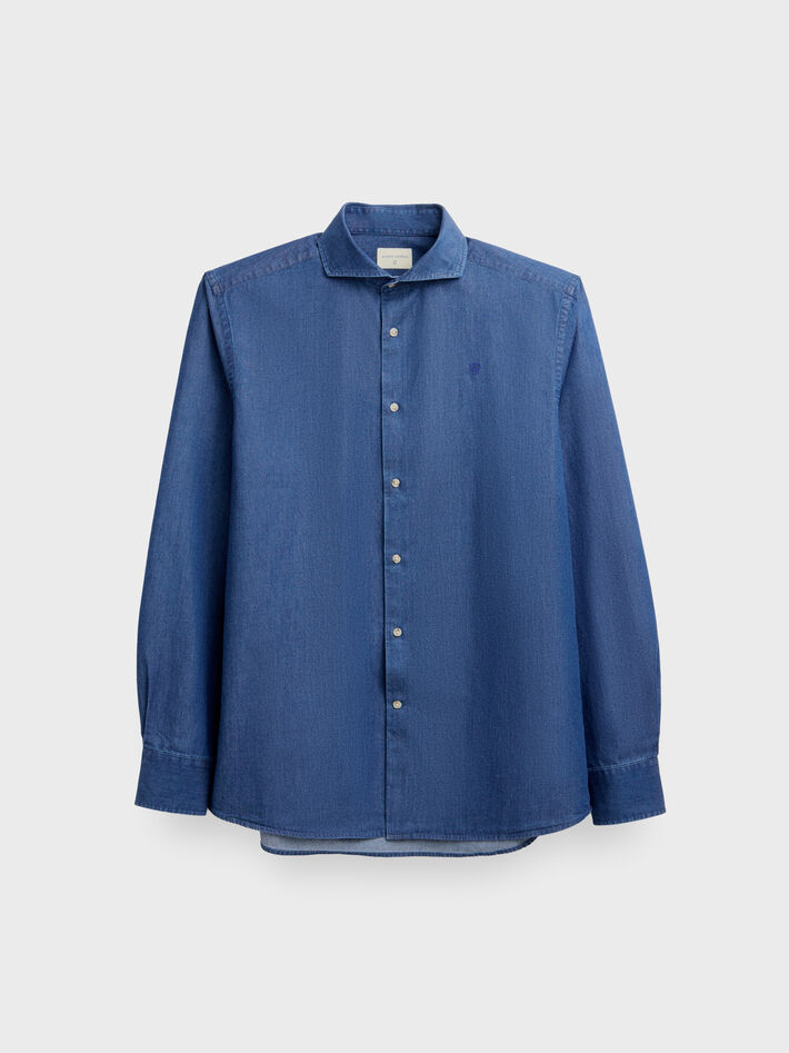 CAMISA DENIM JACK AZUL MARINO