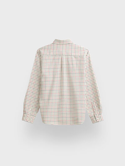 CAMISA FLANNEL CHECKS KIDS BEIGE