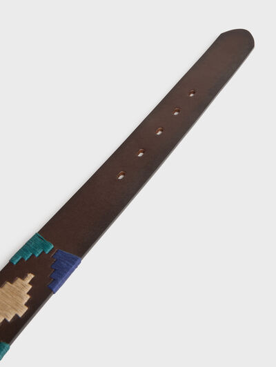 CINTURON PAMPA PIEL  VERDE