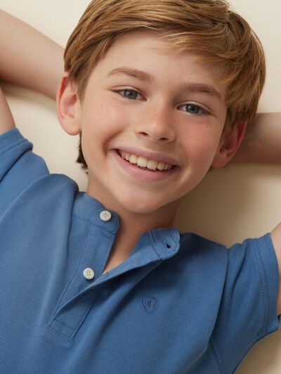 POLO MAO KIDS AZUL