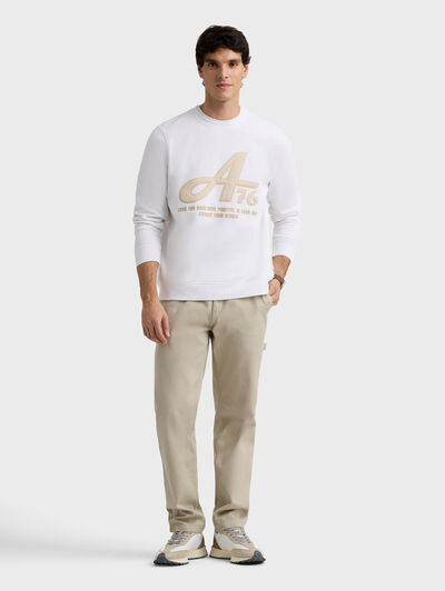 SUDADERA STATUS BLANCO