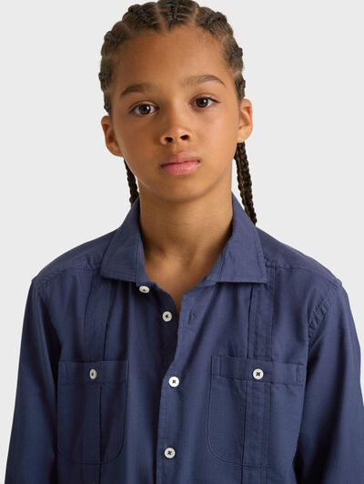CUBANA OXFORD KIDS AZUL MARINO