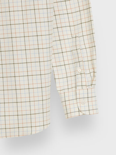 CAMISA HUNTER CHECKS CAMEL