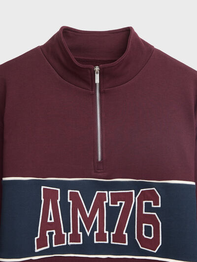 SUDADERA UNIQUE BURDEOS