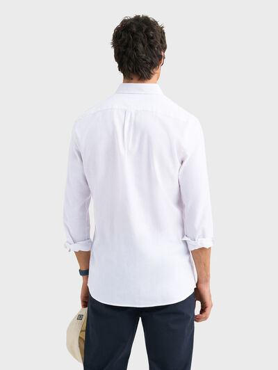 CAMISA LINO C.BOTON BLANCO