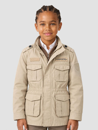 SAHARIANA MILITARY KIDS BEIGE