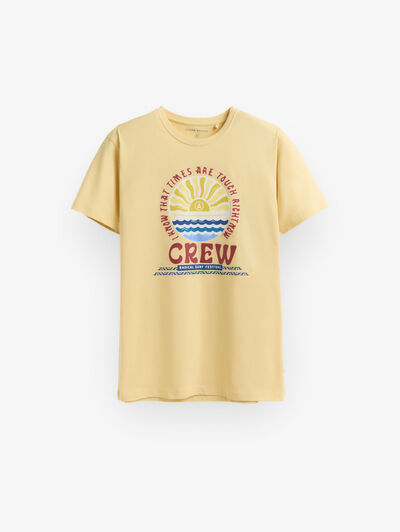 CAMISETA CREW AMARILLO