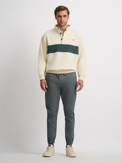 SUDADERA PART BEIGE