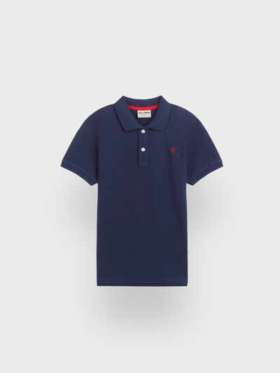 POLO BASIC KIDS AZUL MARINO