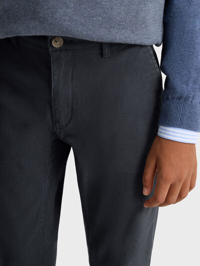 PANTALON CHINO KIDS AZUL MARINO