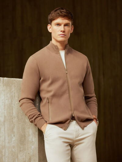 CARDIGAN HOLLAND CAMEL