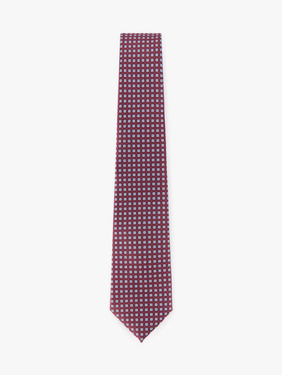 CORBATA JACQUARD MF BURDEOS