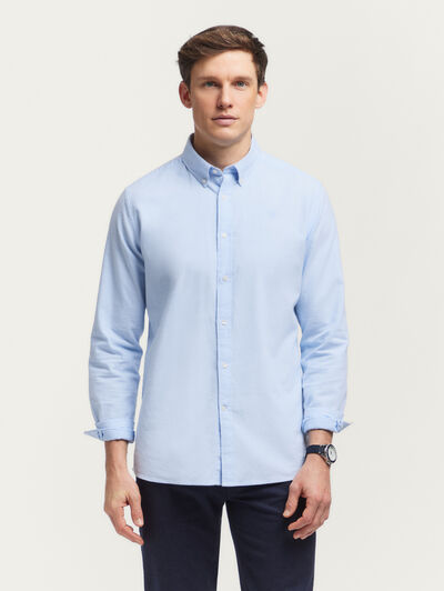 CAMISA OXFORD PEACH CELESTE