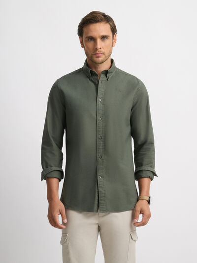 CAMISA OXFORD DYE VERDE