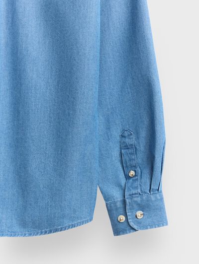 CAMISA DENIM BUTTON DOWN KIDS AZUL