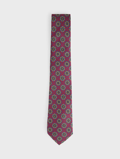 CORBATA PRINTED BURDEOS