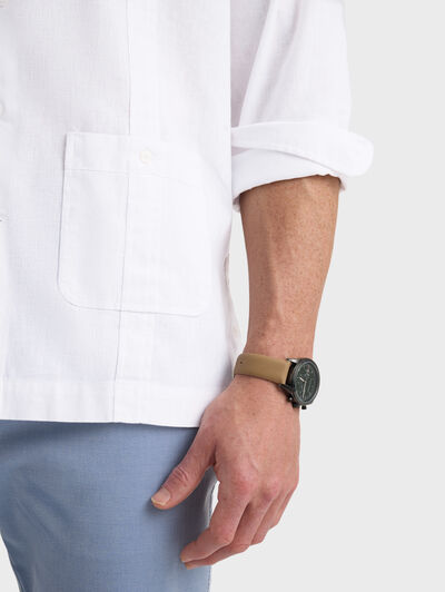 CUBANA LINO CHAMBRAY BLANCO