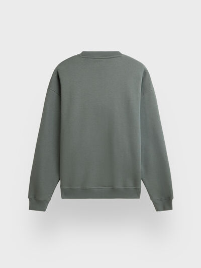 SUDADERA BASICA OVERSIZE VERDE