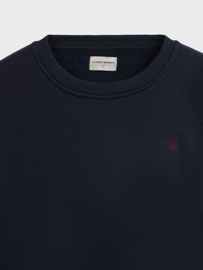 SUDADERA BASICA AZUL MARINO