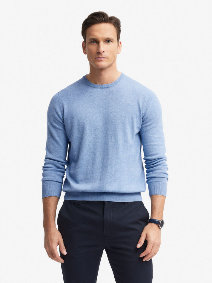 JERSEY ROUND NECK AZUL