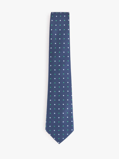 CORBATA JACQUARD MF AZUL MARINO