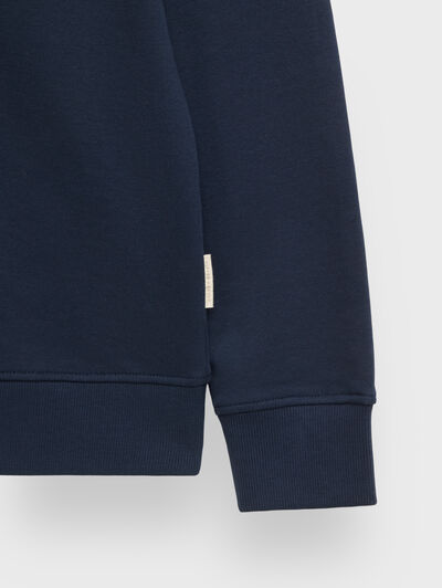 SUDADERA COLLEGE AZUL MARINO