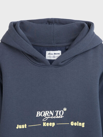 SUDADERA SHINE KIDS AZUL MARINO