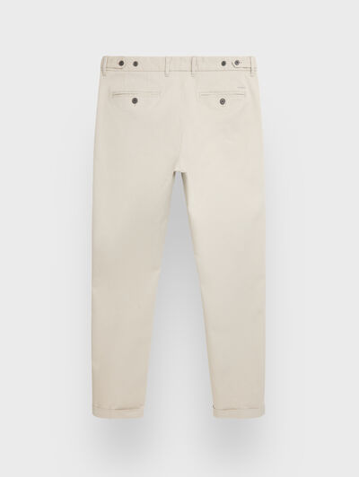 PANTALON CARROT BEIGE
